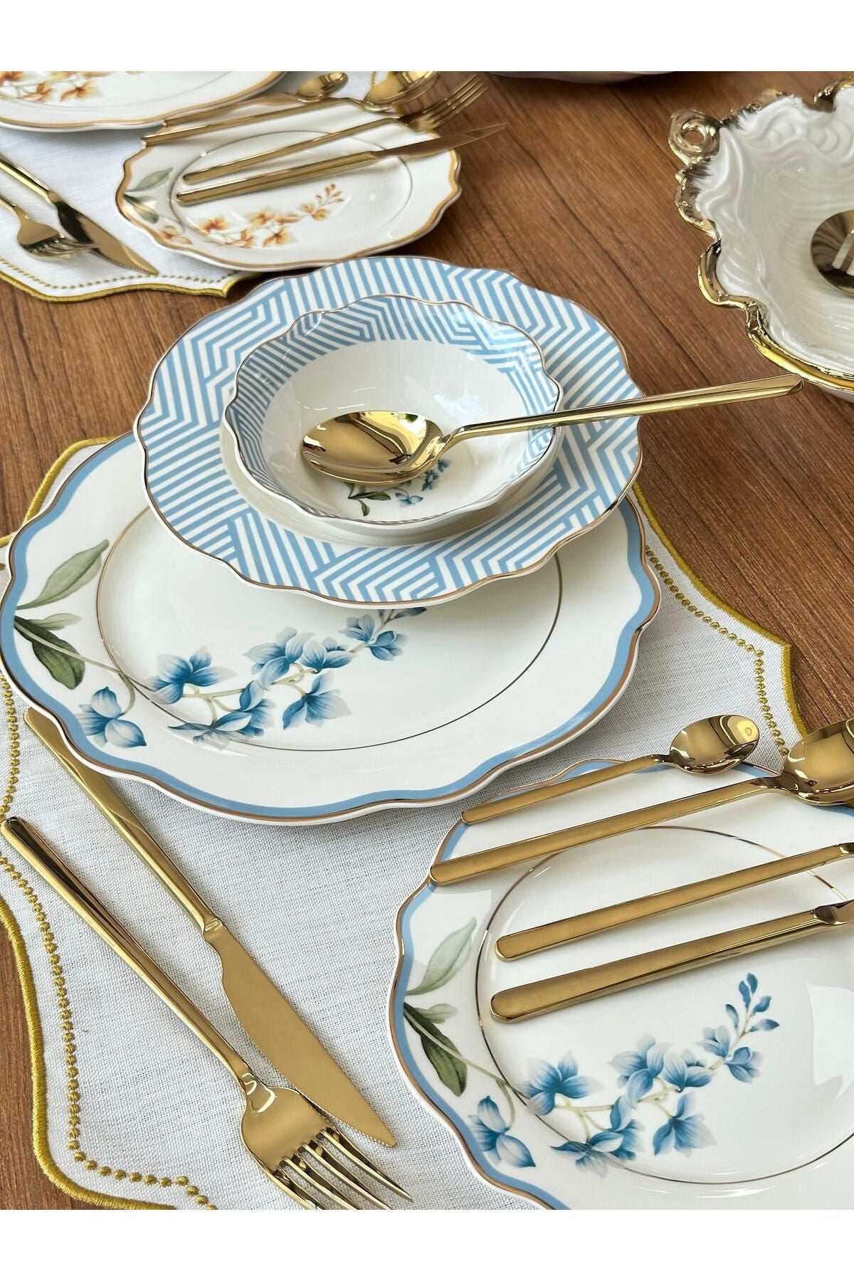 Yemek Takımı 80 Parça 6 Kişilik Colorful Garden