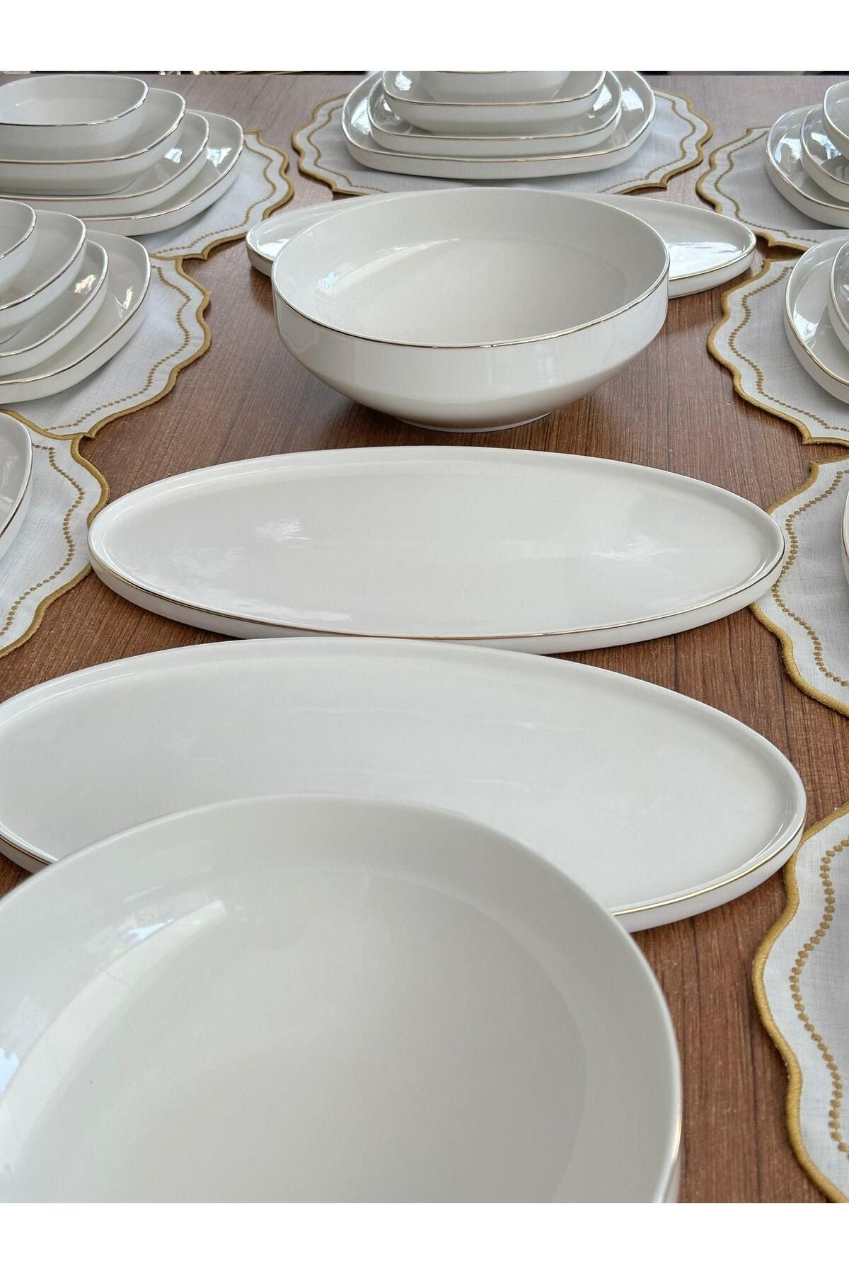 Yemek Takımı 66 Parça 12 Kişilik Ellie Gold