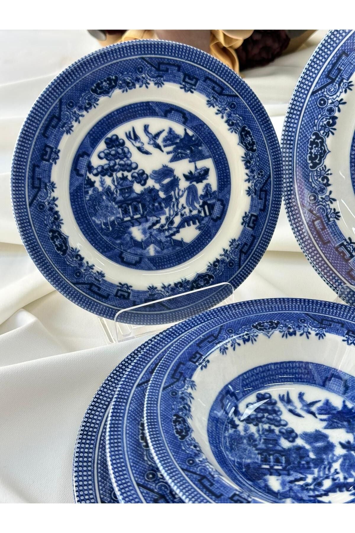 Yemek Takımı 24 Parça 6 Kişilik Dark Blue Churchill