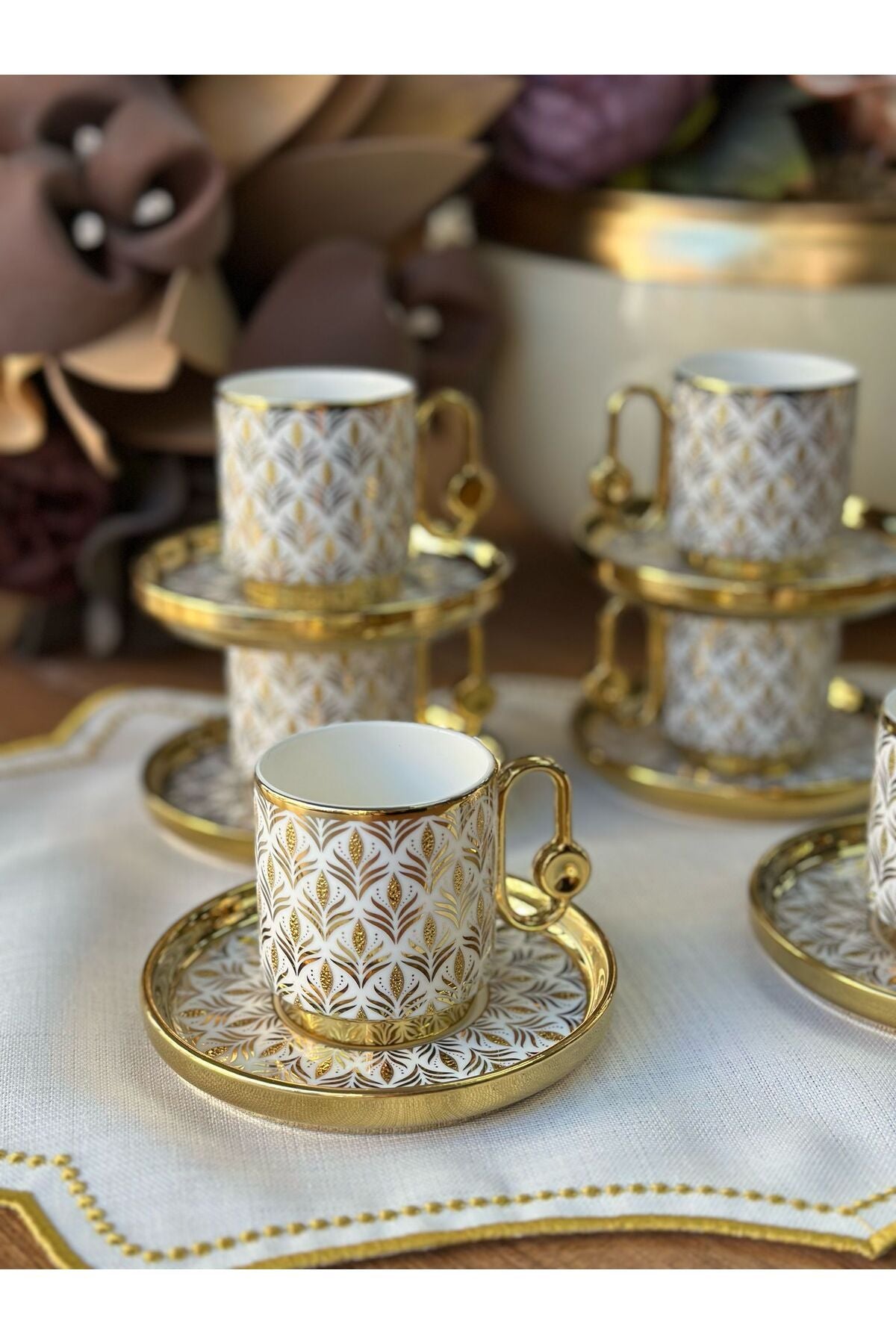 Türk Kahve Fincanı Nomi 6 Kişilik 12 Parça