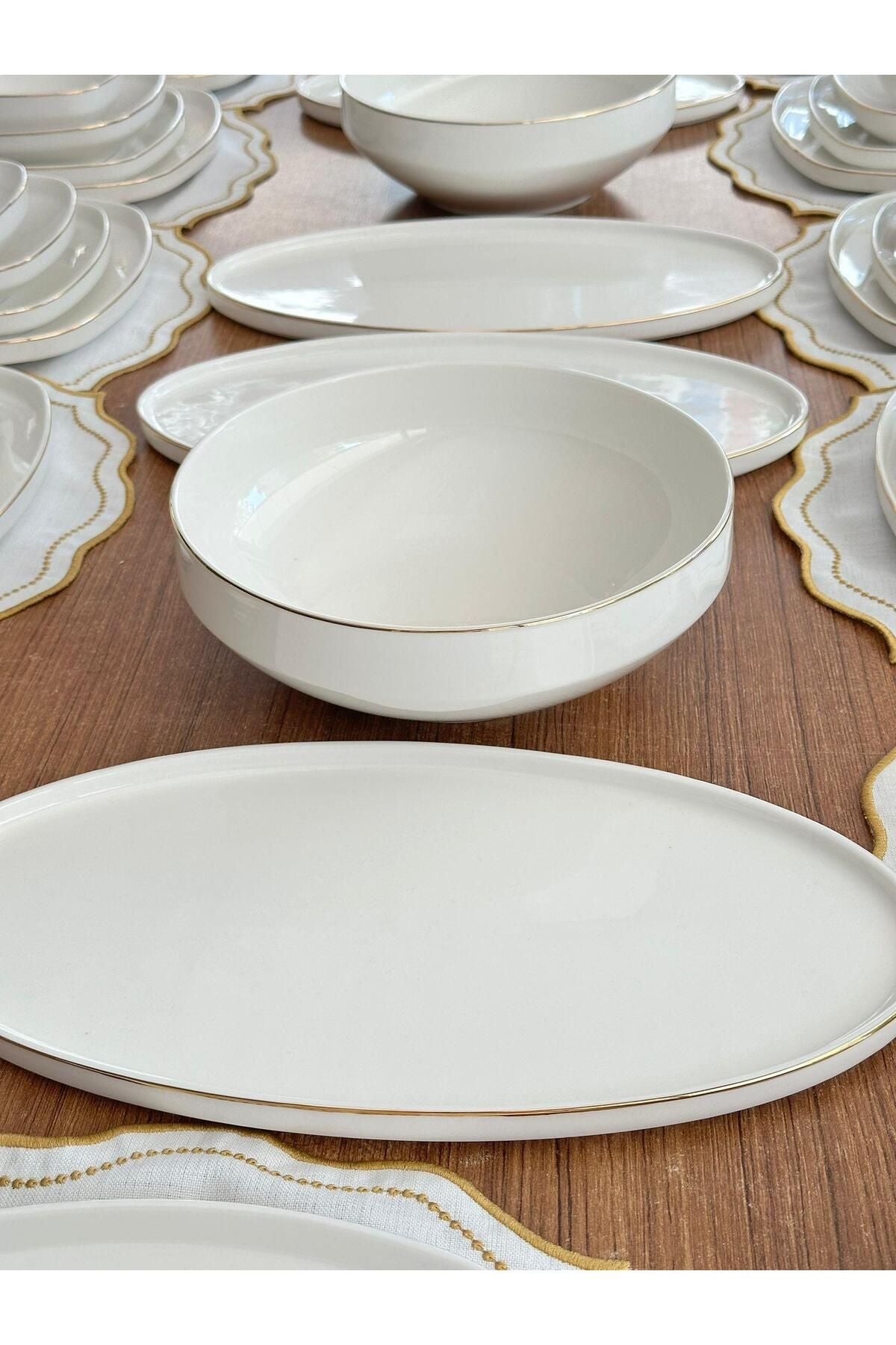Yemek Takımı 66 Parça 12 Kişilik Ellie Gold