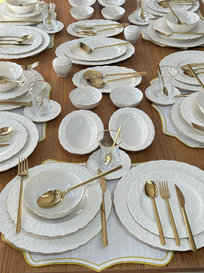 Yemek & Kahvaltı Takımı 213 Parça 12 Kişilik Rose