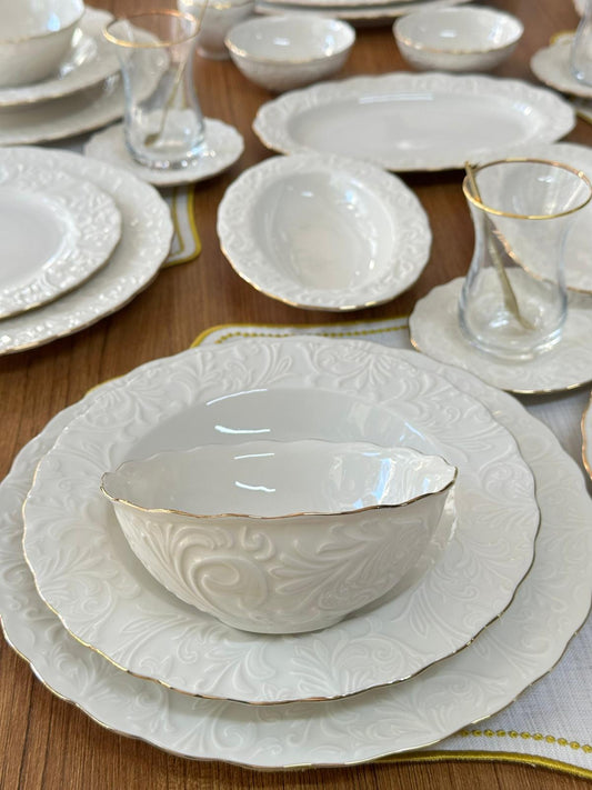 Yemek & Kahvaltı Takımı 136 Parça 12 Kişilik Rose