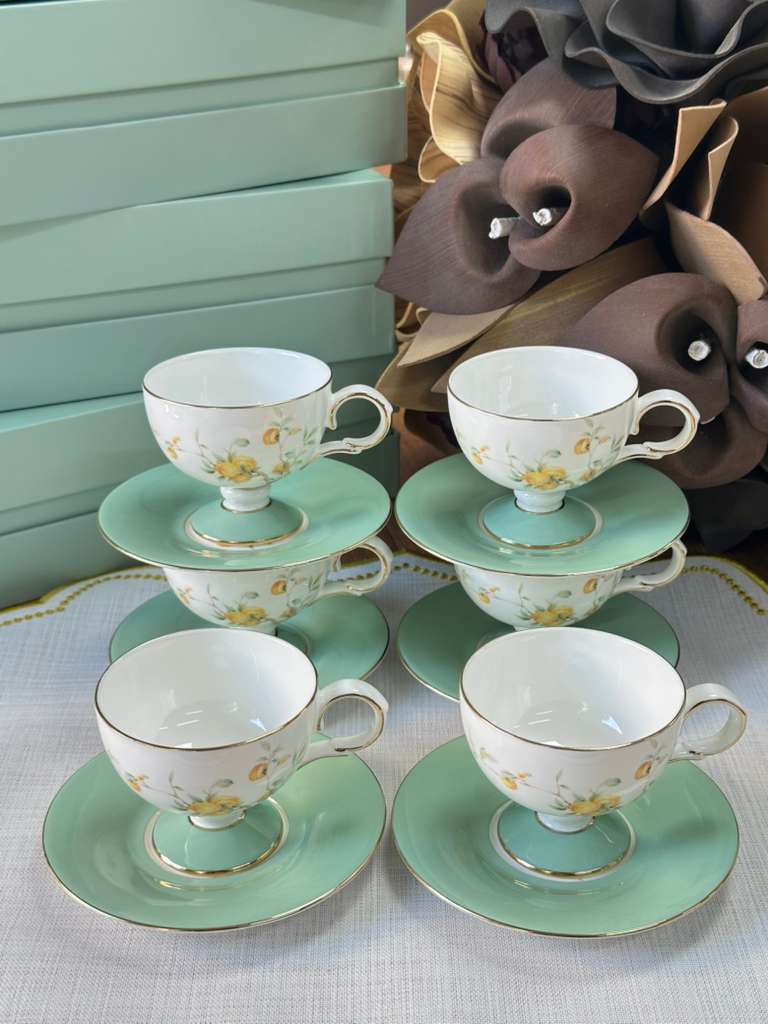 Türk Kahve Fincanı Veronica Mistral 6 Kişilik 12 Parça