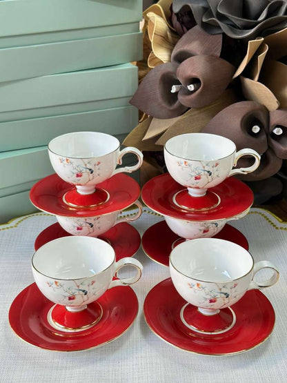 Türk Kahve Fincanı Veronica Amour 6 Kişilik 12 Parça