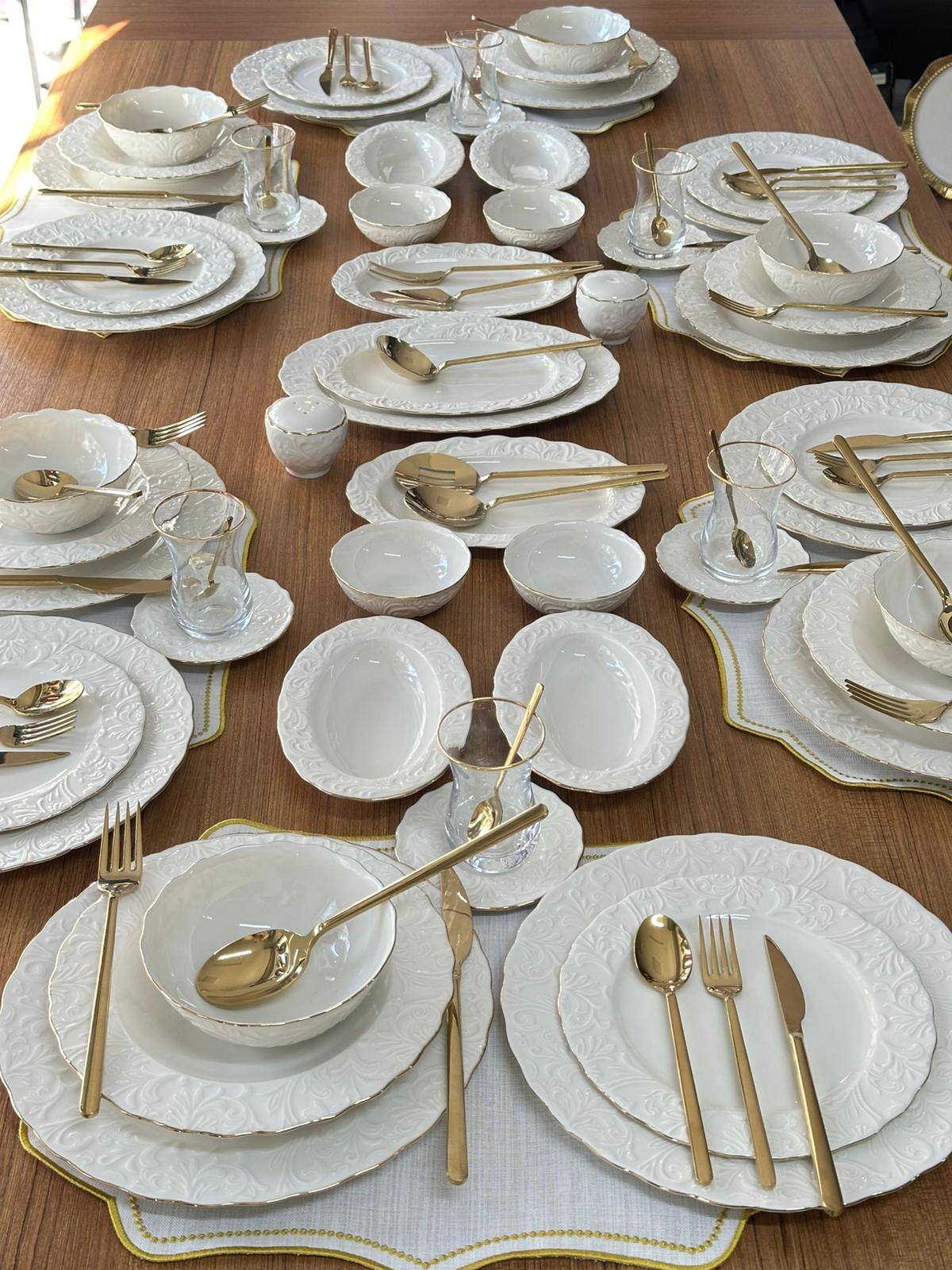 Yemek & Kahvaltı Takımı 109 Parça 6 Kişilik Rose
