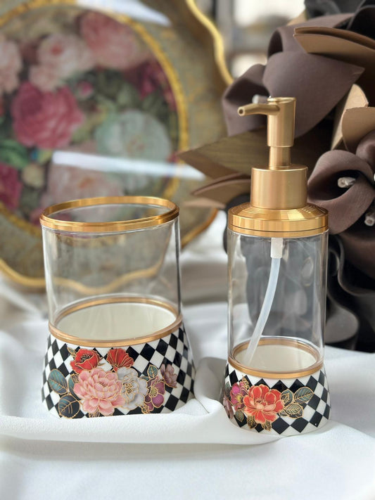 Floral Sabunluk&Kaşıklık