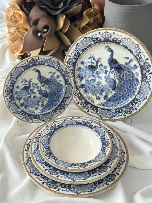 Yemek Takımı 24 Parça 6 Kişilik Tavus Kuşu