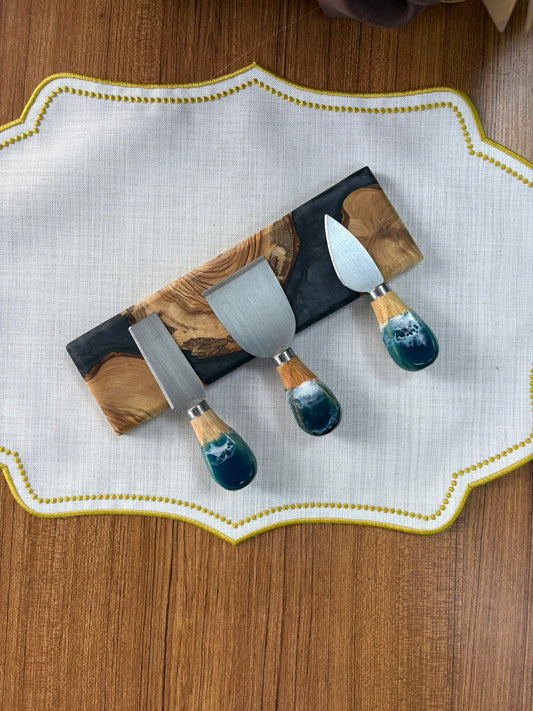 Doğal Efektli  Epoksi Mıknatıslı Bıçaklık / Dark