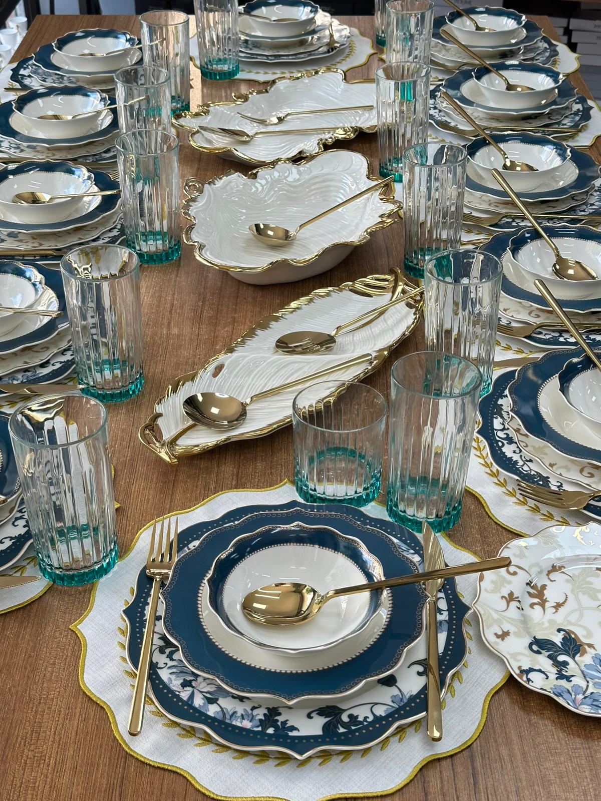 Yemek Takımı 176 Parça 12 Kişilik Azur