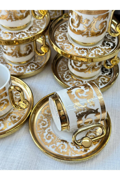 Türk Kahve Fincanı Larina 6 Kişilik 12 Parça