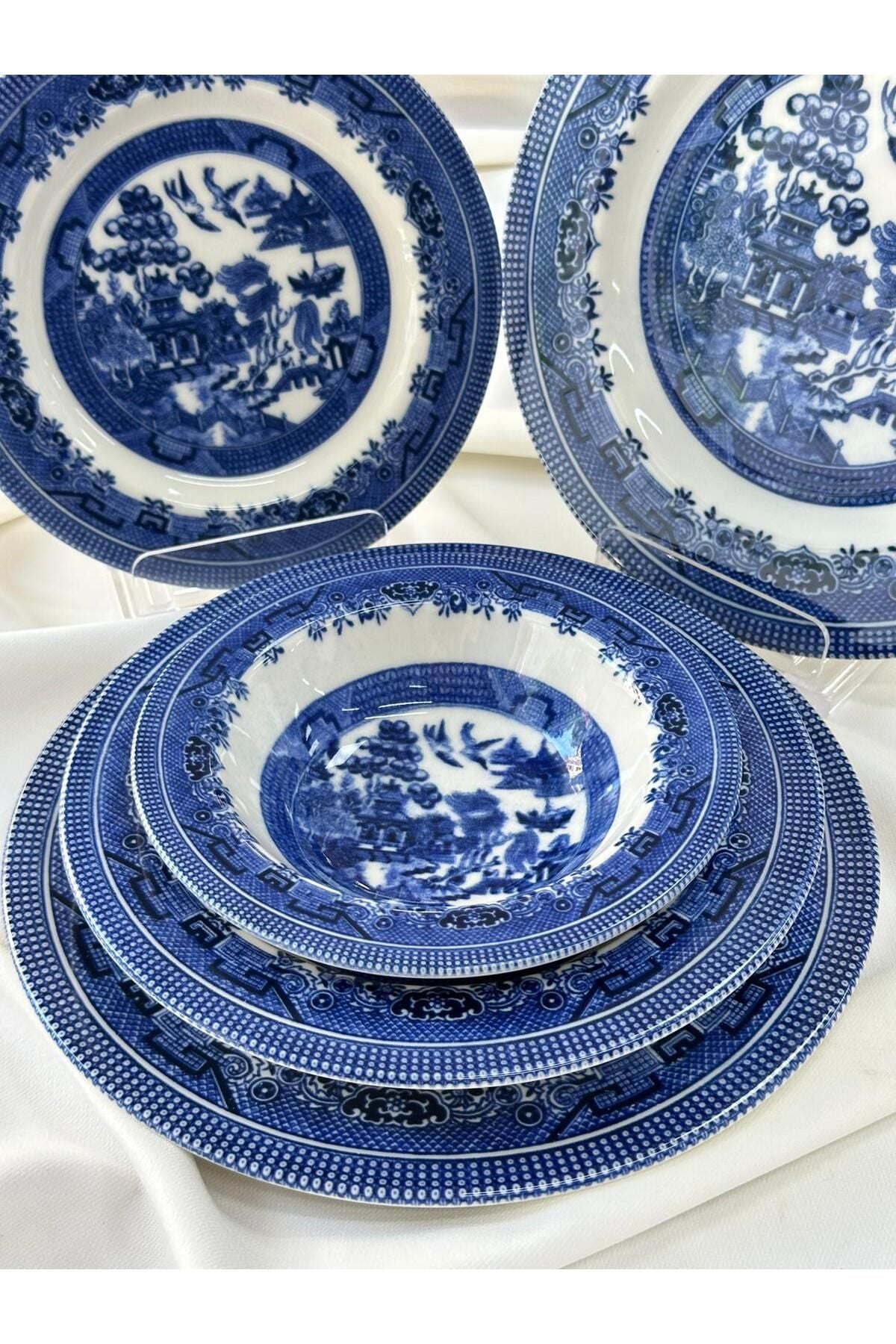 Yemek Takımı 24 Parça 6 Kişilik Dark Blue Churchill