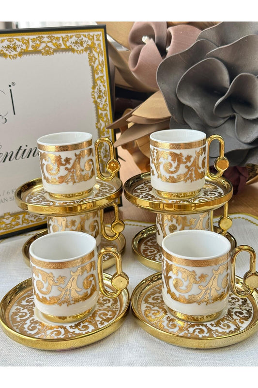 Türk Kahve Fincanı Larina 6 Kişilik 12 Parça