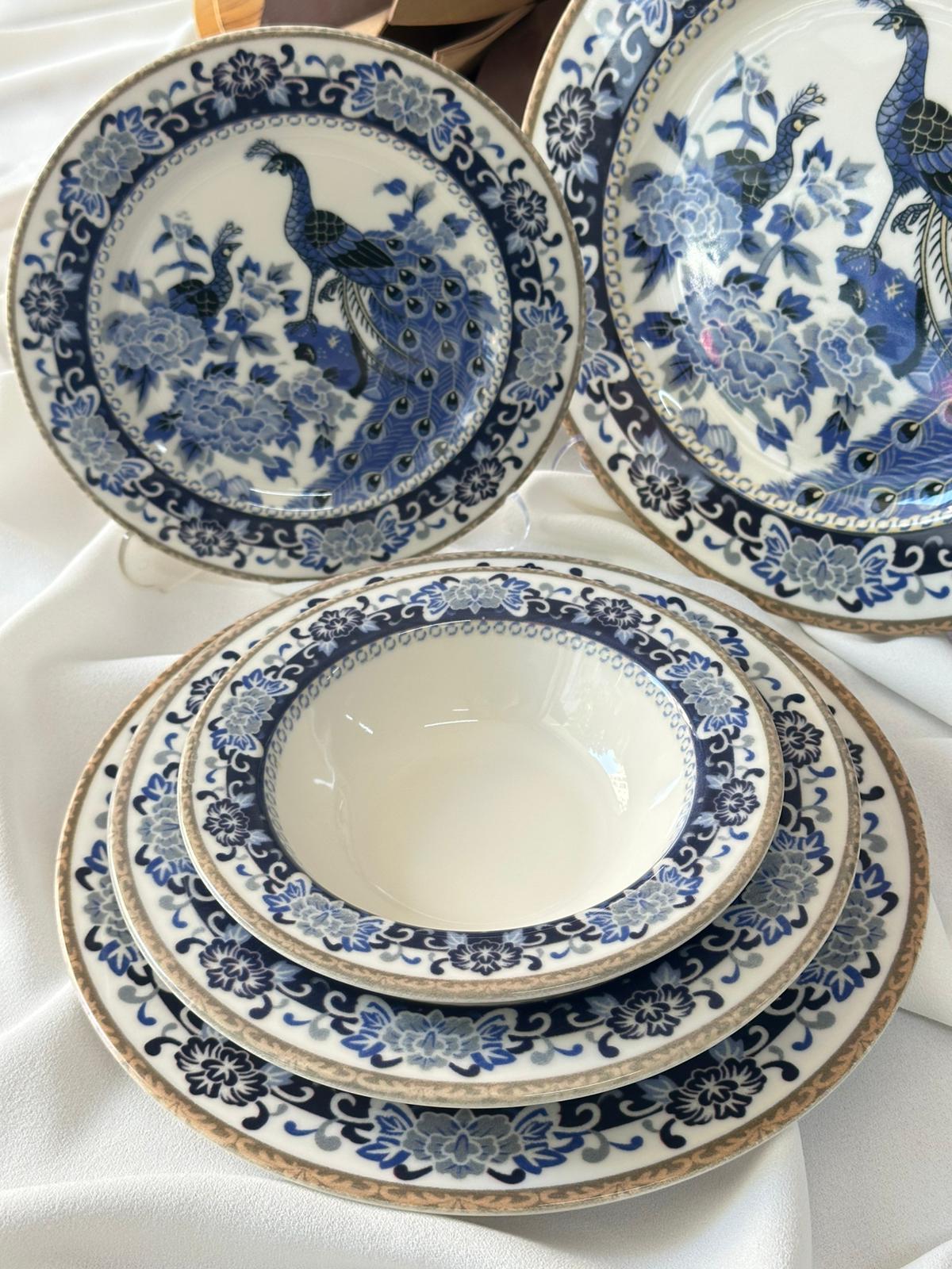 Yemek Takımı 24 Parça 6 Kişilik Tavus Kuşu