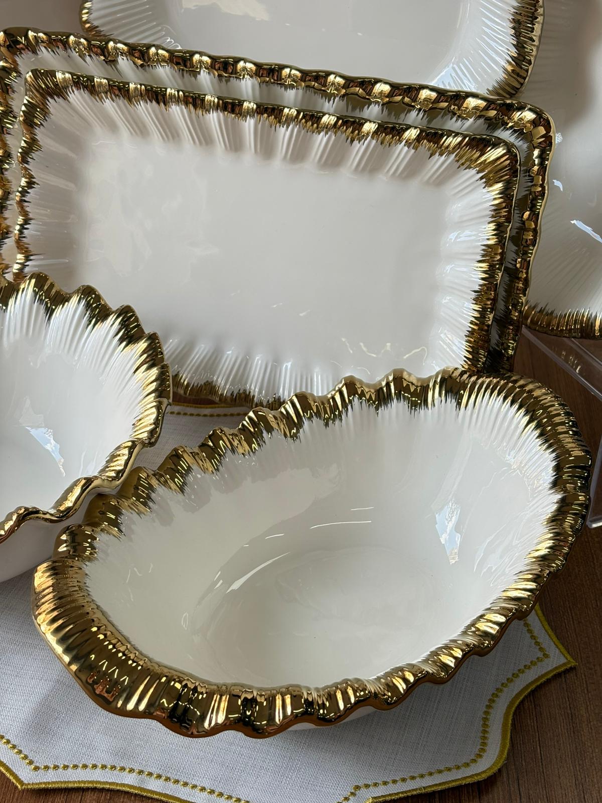 Sofya 7 Parça Gold Servis Seti