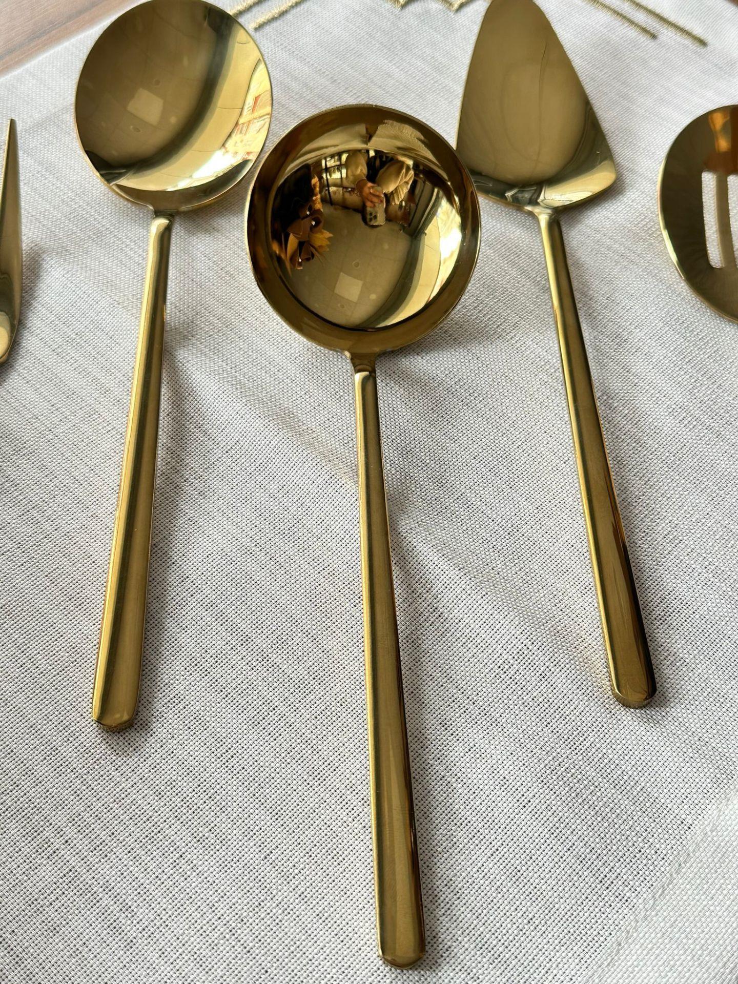 Allegra Gold 5 Parça Sosluk Kepçe Seti