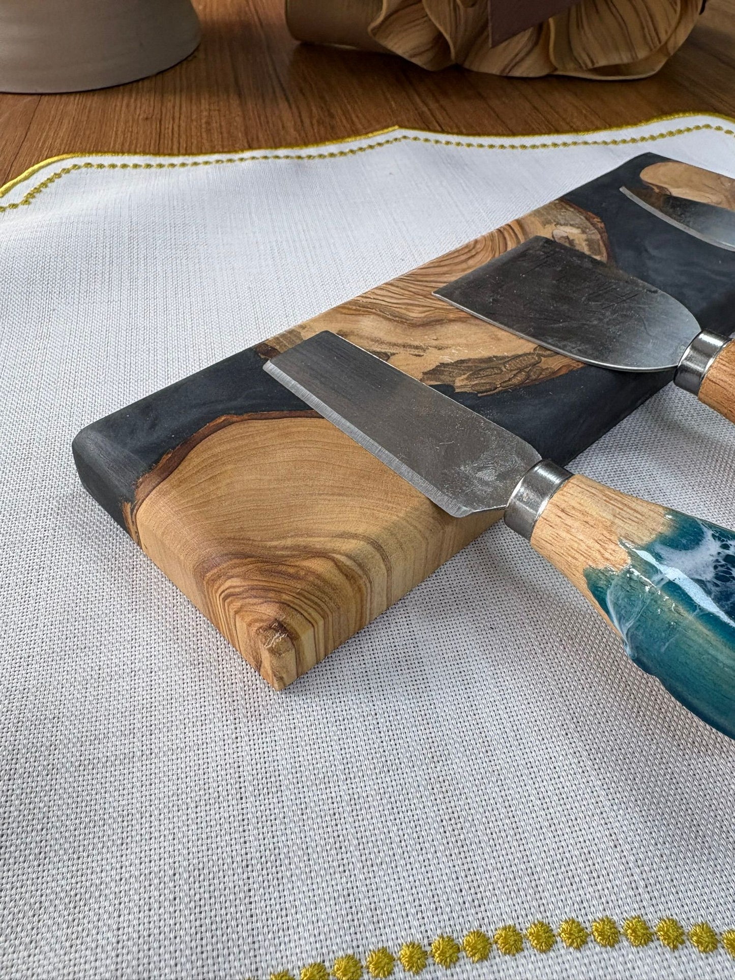 Doğal Efektli  Epoksi Mıknatıslı Bıçaklık / Dark