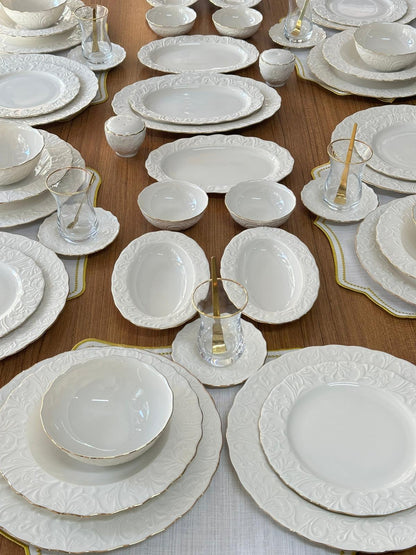 Yemek & Kahvaltı Takımı 136 Parça 12 Kişilik Rose