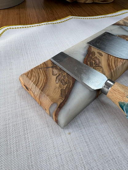 Doğal Efektli  Epoksi Mıknatıslı Bıçaklık / Krem