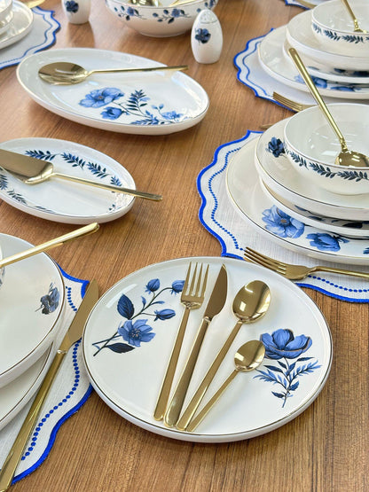 Yemek Takımı 159 Parça 12 Kişilik Blue Violet