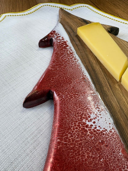 Çam Ağacı Efektli Epoksi Kesme Tahtası /Sunum / Mutfak Gereçleri