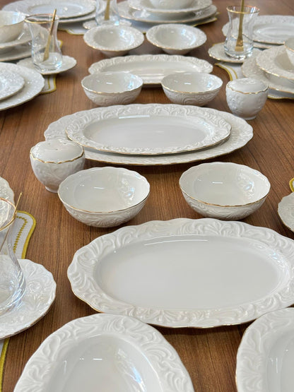 Yemek & Kahvaltı Takımı 136 Parça 12 Kişilik Rose