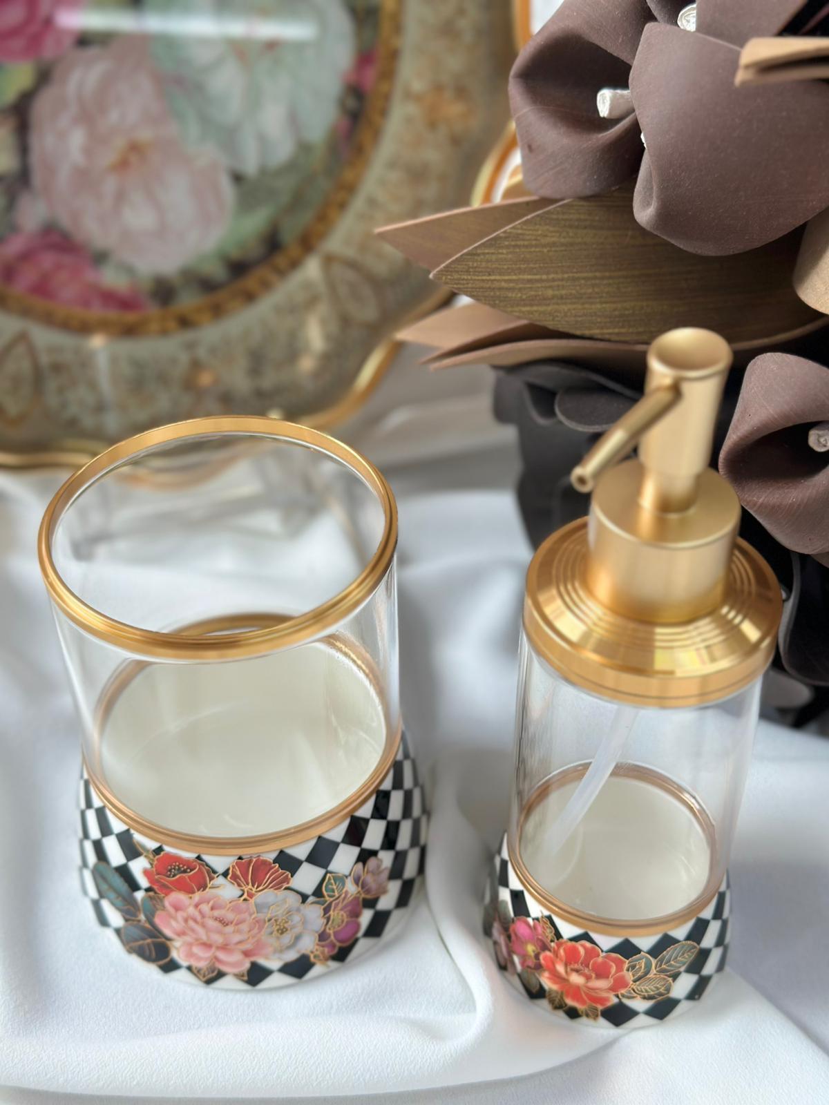 Floral Sabunluk&Kaşıklık