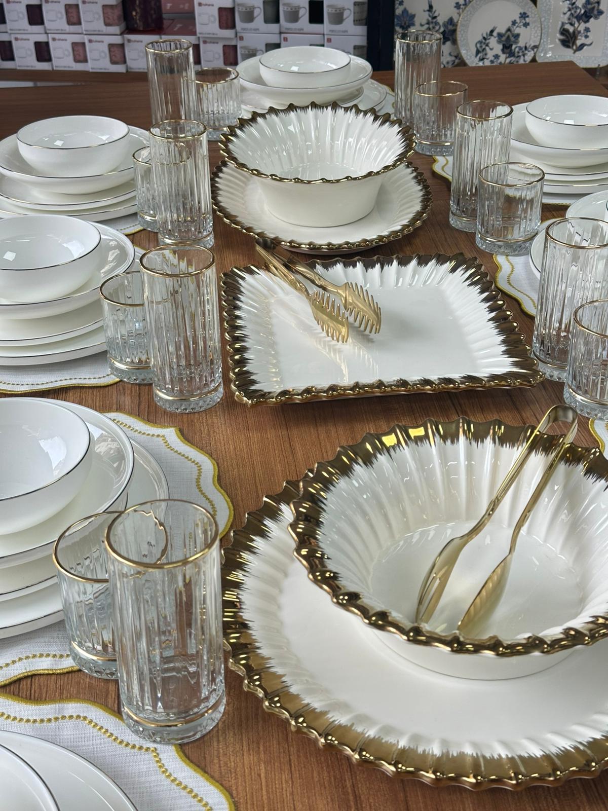 Yemek Takımı 93 Parça 12 Kişilik Bella Gold