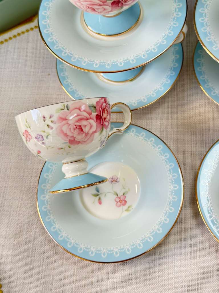 Türk Kahve Fincanı Veronica Azure 6 Kişilik 12 Parça