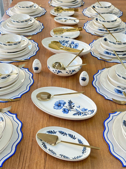 Yemek Takımı 159 Parça 12 Kişilik Blue Violet