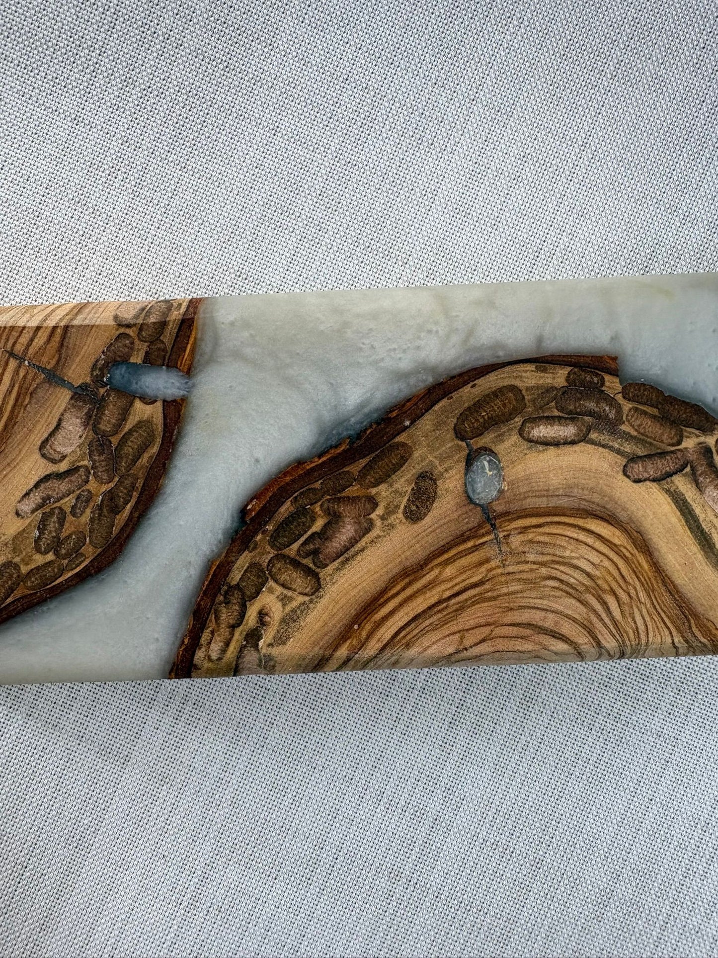 Doğal Efektli  Epoksi Mıknatıslı Bıçaklık / Krem