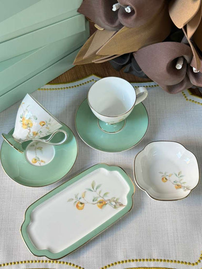 Türk Kahve Fincanı Veronica Mistral 2 Kişilik 6 Parça / Lokumluk / Çerezlik