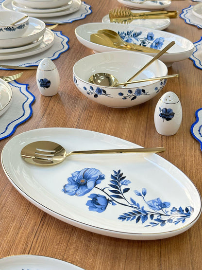 Yemek Takımı 159 Parça 12 Kişilik Blue Violet